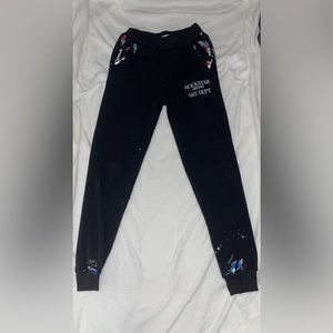 Black graphic cotton, jogger, pants, rockstar, original brand